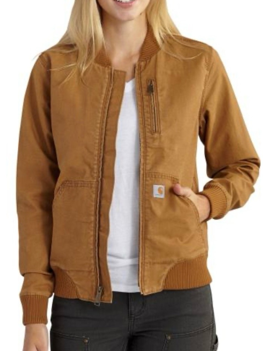 Carhartt Women's Brown Workwear Bomber Jacket S